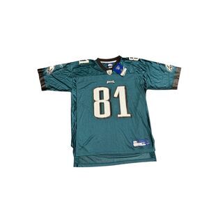 VTG NWT Terrell Owens Philadelphia Eagles Reebok Green NFL Jersey Size XL #81